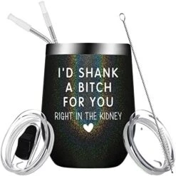 Best Friend Funny Gifts For Women, Friendship Gifts Birthday Gifts For Friends Female, Women, Sister Gifts From Sister, BFF Gifts For Women, Unique Personalized Gifts For Friends, Her - Wine Tumbler -KitchenAid Shop 51uX5gUCC7L. AC