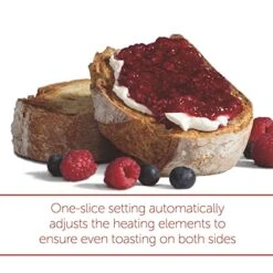 Olf Gourmet 2-Slice Extra-Wide Slot Toaster With Shade Selector, Bagel And Defrost Settings, Red Knob, Stainless Steel (WGTR152S) -KitchenAid Shop 51uYZJK1xJL