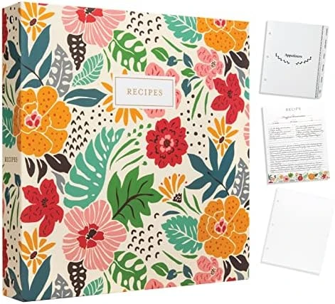 Recipe 3 Ring Binder 8.5x11 | Full-Page With Clear Protective Sleeves To Write In Your Own Recipes And Color Printing Paper For Family Recipes 11 Recipe 3 Ring Binder 8.5x11 | Full-Page With Clear Protective Sleeves To Write In Your Own Recipes And Color Printing Paper For Family Recipes - Image 9