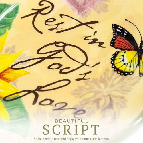 Bella Vita Ceramic Spoon Rest - Italian Sunflower Utensil Holder For Stove Top, Kitchen Counter Decor - Housewarming, Christian Gift, Multicolor, Large 6 Bella Vita Ceramic Spoon Rest - Italian Sunflower Utensil Holder For Stove Top, Kitchen Counter Decor - Housewarming, Christian Gift, Multicolor, Large - Image 4