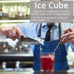 8 Ounce Ice Scoop Set Of 2, E-far Stainless Steel Scoops For Ice Cube/Candy/Flour/Sugar, Metal Utility Scoops For Party, Baking, Kitchen Pantry, Rust Free & Dishwasher Safe 15 8 Ounce Ice Scoop Set Of 2, E-far Stainless Steel Scoops For Ice Cube/Candy/Flour/Sugar, Metal Utility Scoops For Party, Baking, Kitchen Pantry, Rust Free & Dishwasher Safe -KitchenAid Shop 51us0Xy2zIL