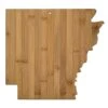 Arkansas State Shaped Cutting Board, Natural Bamboo