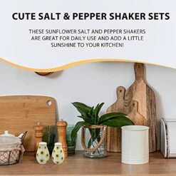 Unflower Salt And Pepper Shaker Set In Decorative Sunflower Box-Sunflower Décor - Sunflower Kitchen -Yellow And White Salt And Pepper Shakers 15 Unflower Salt And Pepper Shaker Set In Decorative Sunflower Box-Sunflower Décor - Sunflower Kitchen -Yellow And White Salt And Pepper Shakers -KitchenAid Shop 51v0t8ytt5L
