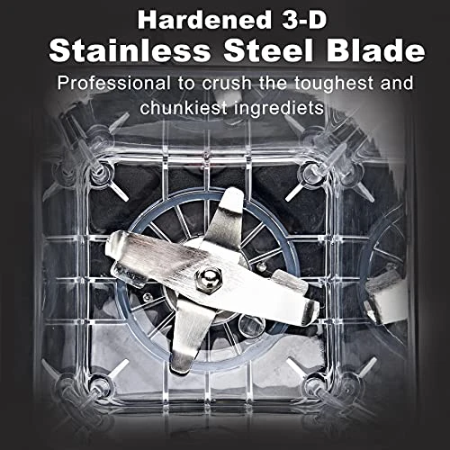 VITASUNHOW Professional Blenders With 1300-Watt Motor & 11 Speeds Control, High Speed Blender For Puree, Ice Crush, Shakes And Smoothies,Black 6 VITASUNHOW Professional Blenders With 1300-Watt Motor & 11 Speeds Control, High Speed Blender For Puree, Ice Crush, Shakes And Smoothies,Black - Image 4