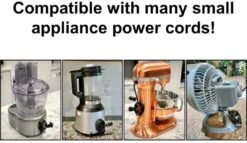 1 Pack Cord Organizer Used On Kitchen Appliances,Cord Wrapper For Small Home Hider Mixer,Blender,Coffee Maker,Pressure Cooker And Air Fryer(Black), Black #1# -KitchenAid Shop 51v8tUzclAL