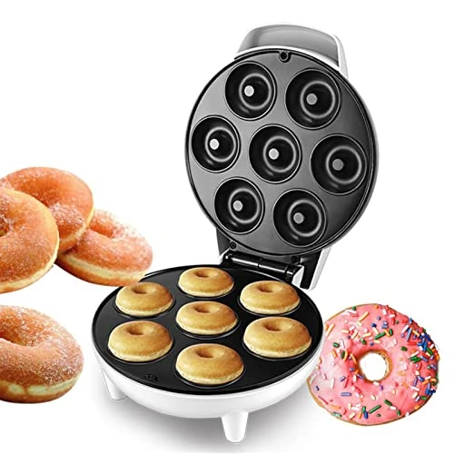 Mini Donut Maker Machine, Doughnut Maker Multifunctional Snack Maker For Kid-Friendly Breakfast Snacks Desserts, Electric Donuts Maker With Non-stick Surface, Makes 7 Doughnuts 3 Mini Donut Maker Machine, Doughnut Maker Multifunctional Snack Maker For Kid-Friendly Breakfast Snacks Desserts, Electric Donuts Maker With Non-stick Surface, Makes 7 Doughnuts