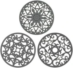 Silicone Trivets For Hot Dishes, Hot Pads For Kitchen Counter, Trivets For Hot Pots And Pans, Multi Purpose Heat Resistant Mats For Table And Countertops, Silicone Trivet Mat Set 6 White -KitchenAid Shop 51vDYkxR9UL. AC