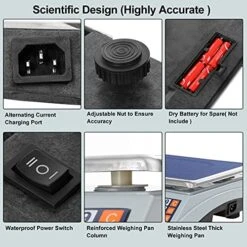 Allprettyall Digital Commercial Price Scale 66lb/30kg With Dual LCD Display Stainless Steel Platform Rechargeable Battery Electronic Price Computing Scale For Food Meat Fruit Produce -KitchenAid Shop 51vJTEB8LML