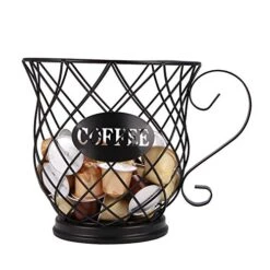 AOZBZ Coffee Pod Holder, Coffee Pod Organizer, Coffee Pod Storage Cup, K Cup Holder Coffee Storage Basket For Home Cafe Hotel (L Size) -KitchenAid Shop 51vVsINTD4L