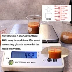 High Borosilicate Glass Measuring Cup Set-V-Shaped Spout，Includes 60ml(2OZ), 120ml(4OZ), And 250ml(8OZ) Glass Measuring Beaker For Kitchen Or Restaurant, Easy To Read -KitchenAid Shop 51veE23evPL