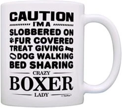 Dog Lover Gifts For Women Crazy Boxer Lady Dog Mom Owner Gift Coffee Mug Tea Cup White -KitchenAid Shop 51vfH9YPuHL. AC