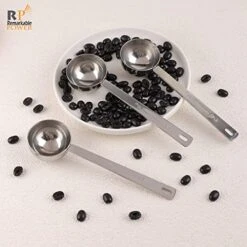 RP Remarkable Power, 4 Pack 30 Ml Silver Stainless Steel Coffee Measuring Scoops With Long Handle 2 Tablespoon Long Handle Spoons -KitchenAid Shop 51vg7OZfm9L