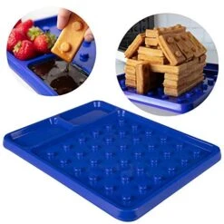 Brick Building Construction Eating Plate - Stack & Build Your Brick-Shaped Waffles On Fun Novelty Plate - As Seen On Kickstarter - Fun Gift, Waffle Maker Not Included -KitchenAid Shop 51vhtSVDDDL