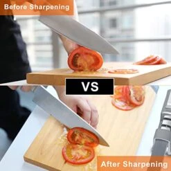 Knife Sharpener, 4-in-1 Foldable Kitchen Knife Sharpener With Sharpening Stone, 3-Stage Non-Serrated Knife & Scissor Sharpener, Quickly Sharpening, Repair/Restore/Polish Blades, Gray -KitchenAid Shop 51vmYpuYt7L