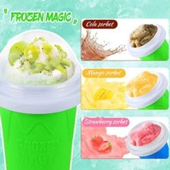 2 Pcs Slushie Maker Cup, Slushie Maker Magic Squeeze Cup Double Layer Squeeze Cup, Homemade Milkshake Maker Cooling Cup DIY For Family -KitchenAid Shop 51vzSRdqfoL