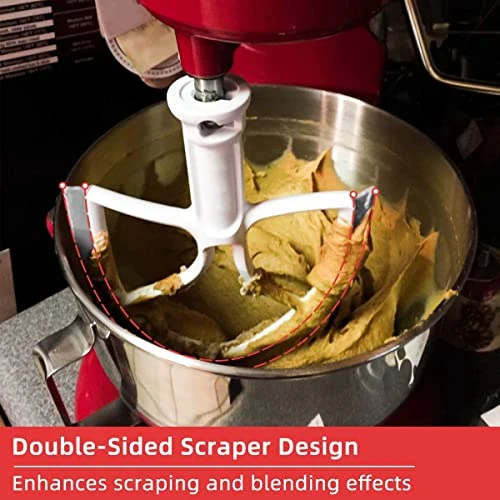 Upgraded Paddle Attachment For Kitchen Aid Tilt-Head Stand Mixer (4.5-5 Quart) Replacement Flex Edge Beater With Scraper For Kitchen Aid 8 Upgraded Paddle Attachment For Kitchen Aid Tilt-Head Stand Mixer (4.5-5 Quart) Replacement Flex Edge Beater With Scraper For Kitchen Aid - Image 6
