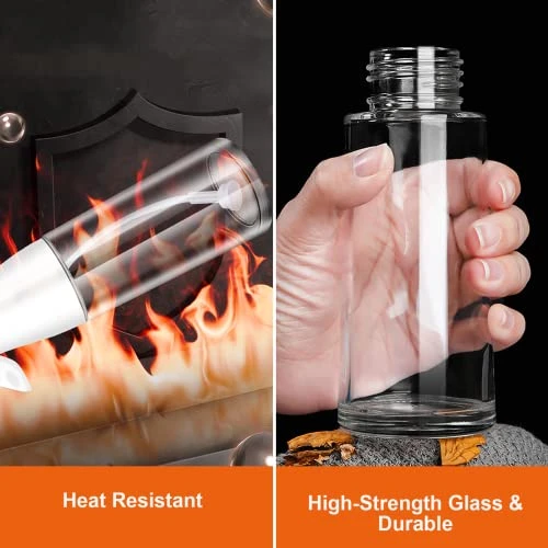 Oil Sprayer For Cooking 210ml Oil Spray Bottle Oil Dispenser With Premium Glass & 3 Nozzles, Olive Oil Sprayer Oil Mister Air Fryer Accessories, Perfet For BBQ,Baking,Salad, (Black) 5 Oil Sprayer For Cooking 210ml Oil Spray Bottle Oil Dispenser With Premium Glass & 3 Nozzles, Olive Oil Sprayer Oil Mister Air Fryer Accessories, Perfet For BBQ,Baking,Salad, (Black) - Image 3