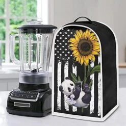 Poceacles American Flag Panda Sunflower Print Blender Dust Cover, Home Decor Quilted Blender Dust Cover Kitchen Small Appliance Dust Cover For Stand Mixer, Coffee Maker And Blender -KitchenAid Shop 51wXPS4CD7L. AC