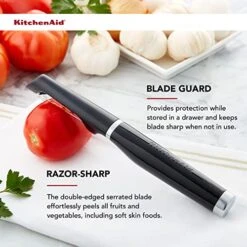 Classic Ice Cream Scoop, One Size, Black 2 & KE112OHOBA KitchenAid Classic Euro Peeler, One Size Black 2 -KitchenAid Shop 51wiazzomaL 1