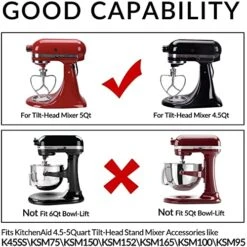 CHNLML Stainless Steel Flat Beater For Kitchen Aid 4.5 Qt - 5 Qt Tilt-Stand Mixer Attachments For Kitchen Baking Accessory, Silver, (A239) -KitchenAid Shop 51wiwknhsRL