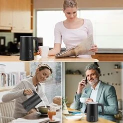 Milk Frother, 4 In 1 Multifunction Electric Milk Steamer Soft Foam Maker With Two Whisks For Frothing And Heating Milk & Silent Operation For Coffee, Latte, Macchiato -KitchenAid Shop 51wjN0ErhEL