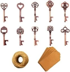 Key Bottle Openers - 50Pcs Vintage Skeleton Key Bottle Opener With Kraft Paper Gift Tags And Twine For Wedding Favors Antique Rustic Party Decoration, 10 Styles (Bronze) 12 Key Bottle Openers - 50Pcs Vintage Skeleton Key Bottle Opener With Kraft Paper Gift Tags And Twine For Wedding Favors Antique Rustic Party Decoration, 10 Styles (Bronze) -KitchenAid Shop 51wvIJy4O8L. AC