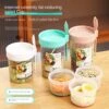 MBETA Double Plastic Salad Cup With Spoon Lid Breakfast Salad Cup With Fork Sealed Students Out And About Portable Light Food 2 MBETA Double Plastic Salad Cup With Spoon Lid Breakfast Salad Cup With Fork Sealed Students Out And About Portable Light Food -KitchenAid Shop 51wwPuI3D4L