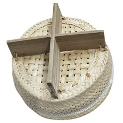 Bamboo Rice Steamer Basket With Lid Sticky Rice Cooker Thai Home Electric Cooker Food Safe Free Cloth 1 Piece -KitchenAid Shop 51wxvy1oO7L