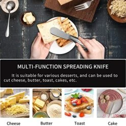 Charcuterie Accessories (14 Pcs), Cheese Spreaders For Charcuterie Board, Mini Serving Spoons, Forks And Mini Serving Tongs - Charcuterie Utensils For Butter, Cheese And Pastry Making -KitchenAid Shop 51x4wjJTnZL