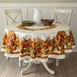 Harvest Splendor Engineered Printed Fabric Table Cloth, Fall, Harvest, And Thanksgiving Tablecloth(60" X 120" Rectangular) 16 Harvest Splendor Engineered Printed Fabric Table Cloth, Fall, Harvest, And Thanksgiving Tablecloth(60" X 120" Rectangular) -KitchenAid Shop 51x8UhAbMaL. AC