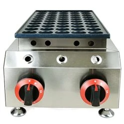 Commercial LPG Gas 50-Grid Mini Dutch Pancakes Maker Machine Takoyaki Grill Pan Octopus Ball Waffle Maker Nonstick Waffle Iron (50pcs-LPG Gas Waffle Maker) -KitchenAid Shop 51xD86VJkVL