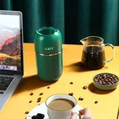 ULOYA Coffee Grinder Electric For Beans, Spices, Herbs, Grains And Nuts, Stainless Steel Blades, 2.8 Oz, Green