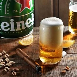 Iced Coffee Drinking Glasses Set Of 6-16 Oz Glass Cups, European Quality Coffee Mug, Gifts For Women, Cocktail Glasses, Can Glass For Beer, Dishwasher Safe Coffee Accessories, Glass Tumbler -KitchenAid Shop 51xKfN5t79L