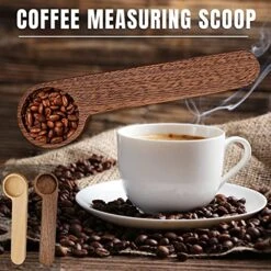 2 Pieces Wooden Coffee Spoon,Coffee Scoop Measuring For Coffee Beans,Whole Beans Ground Beans Or Tea,Wooden Measuring Tablespoon,Kitchen Tools Utensils -KitchenAid Shop 51xW5WdrULL