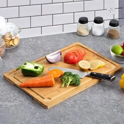 Xtra Large Cutting Board, 17.6" Bamboo Cutting Boards For Kitchen With Juice Groove And Handles Kitchen Chopping Board For Meat Cheese Board Heavy Duty Serving Tray, XL, Empune 12 Xtra Large Cutting Board, 17.6" Bamboo Cutting Boards For Kitchen With Juice Groove And Handles Kitchen Chopping Board For Meat Cheese Board Heavy Duty Serving Tray, XL, Empune -KitchenAid Shop 51xXZv0pMDL