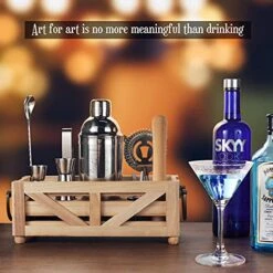 Bartender Kit, Gifts For Men, Fathers Day Cocktail Shaker Set (12.2L X 5W X 4.5H) 11 Bartender Kit, Gifts For Men, Fathers Day Cocktail Shaker Set (12.2L X 5W X 4.5H) -KitchenAid Shop 51xYGiCgYsS