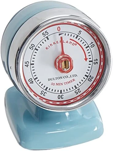 KIKKERLAND Vintage Streamline Kitchen Timer, Red 5 KIKKERLAND Vintage Streamline Kitchen Timer, Red - Image 3