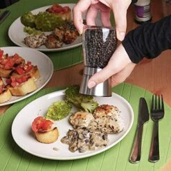 Heaven2017 Spices Salt Pepper Mill Glass Manual Grinder Shakers Set -KitchenAid Shop 51xoFsS3tIL