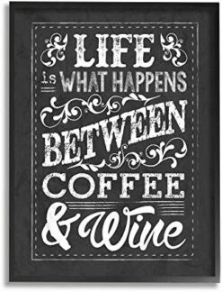 Stupell Industries Life, Between Coffee And Wine Chalk, Design By Melody Hogan -KitchenAid Shop 51xrwCdAemL. AC
