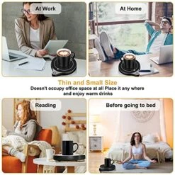 Coffee Mug Warmer, Electric Beverage Warmer With Five Temperature Settings (Up To 212℉/100℃), Coffee Warmer Plate For Cocoa Tea Water Milk With Auto Shut Off, Office/Home Use, Blackk (No Mug) -KitchenAid Shop 51yNCckQpTL