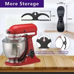 Cord Organizer For Kitchen Appliances, 10 Pack Upgrade Cord Winder Wrappers Stick On, Small Wire Keeper, Appliance Power Cable Holder For Mixer, Pressure Cooker, Coffee Maker And Air Fryer -KitchenAid Shop 51yZ7KedYNL