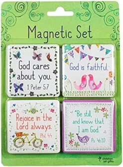 Vintage Refrigerator Magnets | Retro Blessings W/Bible Verses| Inspirational Fridge Magnet Set/4 -KitchenAid Shop 51ybWt60c3L. AC