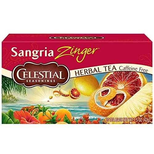 Celestial Seasonings® Hibiscus Tea, Red Zinger Herbal Tea, Caffeine Free, 20 Tea Bags (Pack Of 6) 11 Celestial Seasonings® Hibiscus Tea, Red Zinger Herbal Tea, Caffeine Free, 20 Tea Bags (Pack Of 6) - Image 9