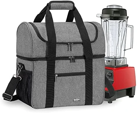 Uxja Carrying Case For 64 Oz. Vitamix Blender, Travel Bag For Vitamix Blender And Accessories (Compatible With 64 Oz. Vitamix Blender), Gray 8 Uxja Carrying Case For 64 Oz. Vitamix Blender, Travel Bag For Vitamix Blender And Accessories (Compatible With 64 Oz. Vitamix Blender), Gray - Image 6
