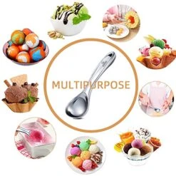 Heavy Duty Ice Cream Scoop, Commercial Ice Cream Scoop With Hook Longer Professional Antifreeze-Metal Easy-Grip Unbreakable,High Qality Zinc Alloy -KitchenAid Shop 51yndSTJkAL