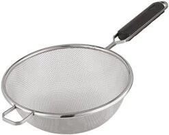 9-Inch Round Stainless-steel Strainer With ABS Handle -KitchenAid Shop 51yutIz8n5L. AC