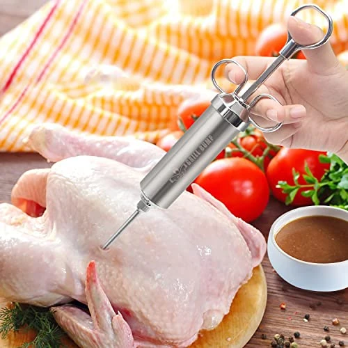 Grill Bump Meat Injector Syringe Kit For Smoker With 3 Flavor Food Injector Syringe Meat Needles, Injection Marinades Brine For Meat, Turkey; 2-oz, Including Paper And E-Book (PDF) User Manual 6 Grill Bump Meat Injector Syringe Kit For Smoker With 3 Flavor Food Injector Syringe Meat Needles, Injection Marinades Brine For Meat, Turkey; 2-oz, Including Paper And E-Book (PDF) User Manual - Image 4