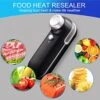 Mini Bag Sealer, BANDQ Bag Sealer Rechargeable Mini Chip Bag Sealer With Cutter Soft Magnetic Portable Bag Resealer -Black