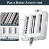 Pasta Maker Attachment For Kitchenaid Mixers,AMZCHEF 3 In 1 Set Of Kitchen Aid Pasta Maker Accessories With Pasta Drying Rack, Included Cleaning Brush