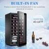 Mini Wine Fridge Freestanding, Wine Cooler Refrigerator 28 Bottle W/Digital Control, Countertop Mini Fridge For Red & White, Glass Door -KitchenAid Shop 51zU7fS1DbL